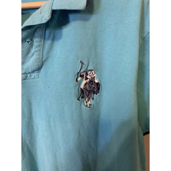 U.S. Polo Assoc Men’s Sz XL Blue Polo Shirt Pony Rugby Horse Logo USPA #3 - Picture 5 of 8